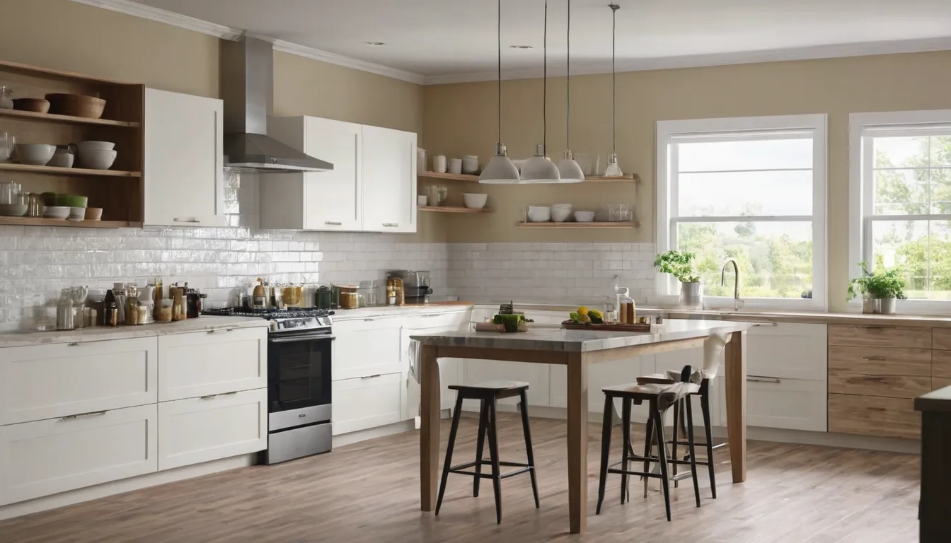 Independent local provider reviewing a new kitchen layout with a homeowner in the Akron area